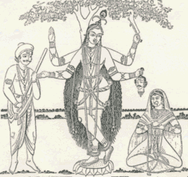 Shri Krishna as Kali